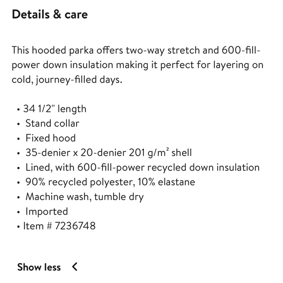 EUC North Face Belleview down parka jacket M - Picture 2 of 8